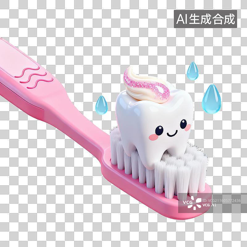 【AI数字艺术】刷牙-口腔健康图片素材