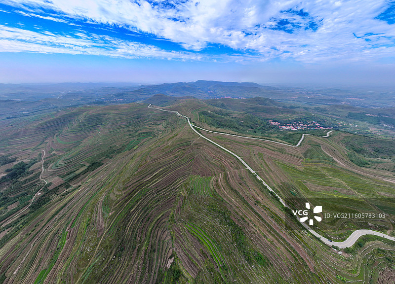 潍坊安丘辉渠梯田图片素材