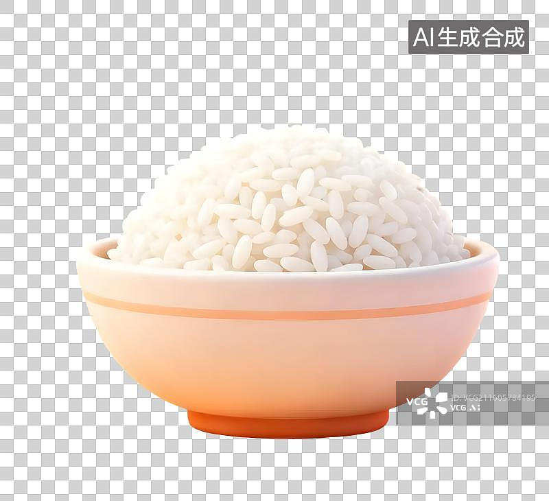 【AI数字艺术】一碗白米饭图片素材