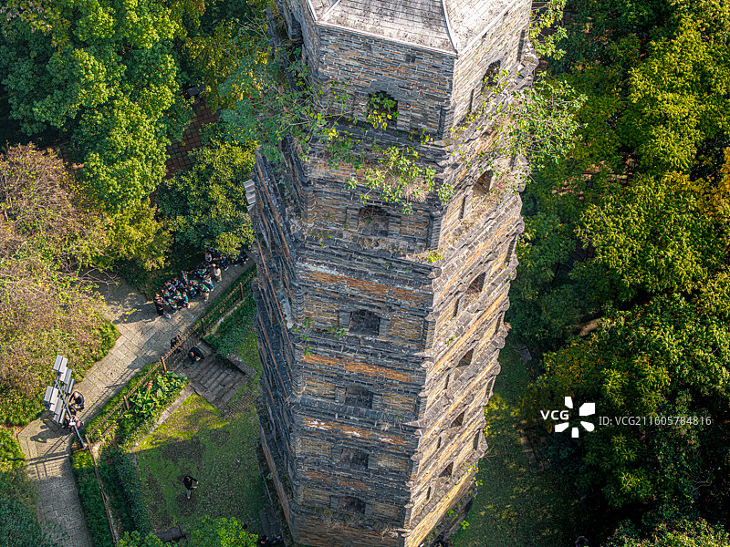 浦江塔山公园龙德寺塔图片素材