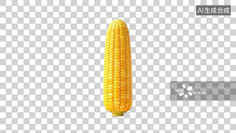 【AI数字艺术】新鲜黄玉米特写图片素材