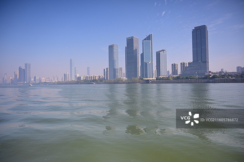 湖南长沙市区、湘江图片素材