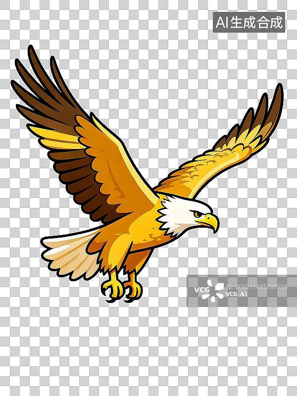 【AI数字艺术】飞翔的金雕图片素材