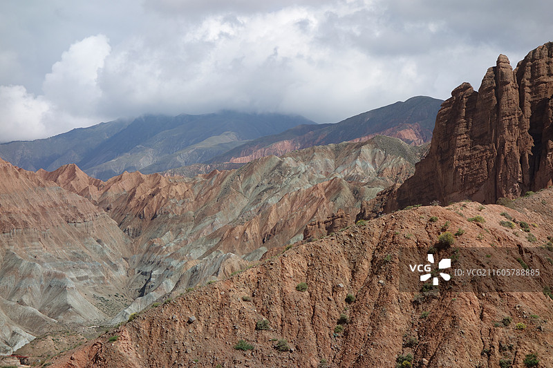 青海省海南州贵德县贵德丹霞阿什贡丹霞图片素材