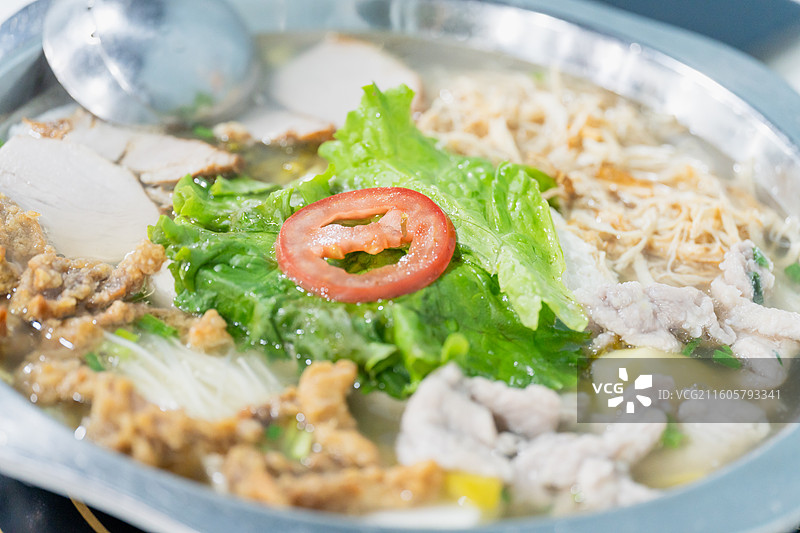 四川重庆美食 豆花火锅 酥肉 滑肉 特写 豆花饭 豆汤饭图片素材