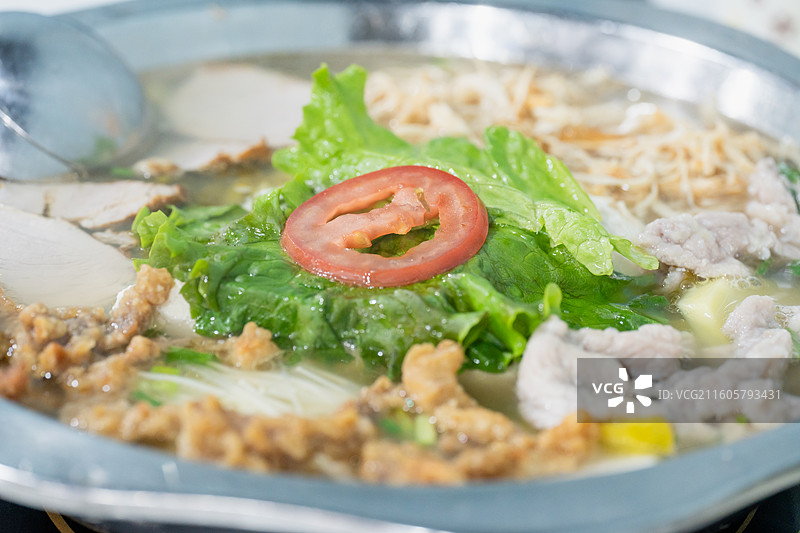 四川重庆美食 豆花火锅 酥肉 滑肉 特写 豆花饭 豆汤饭图片素材