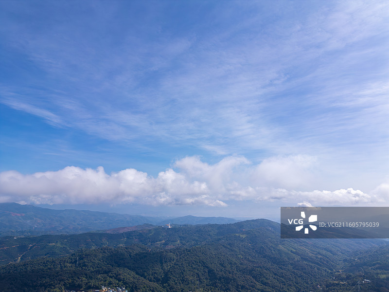 航拍西双版纳南糯山图片素材