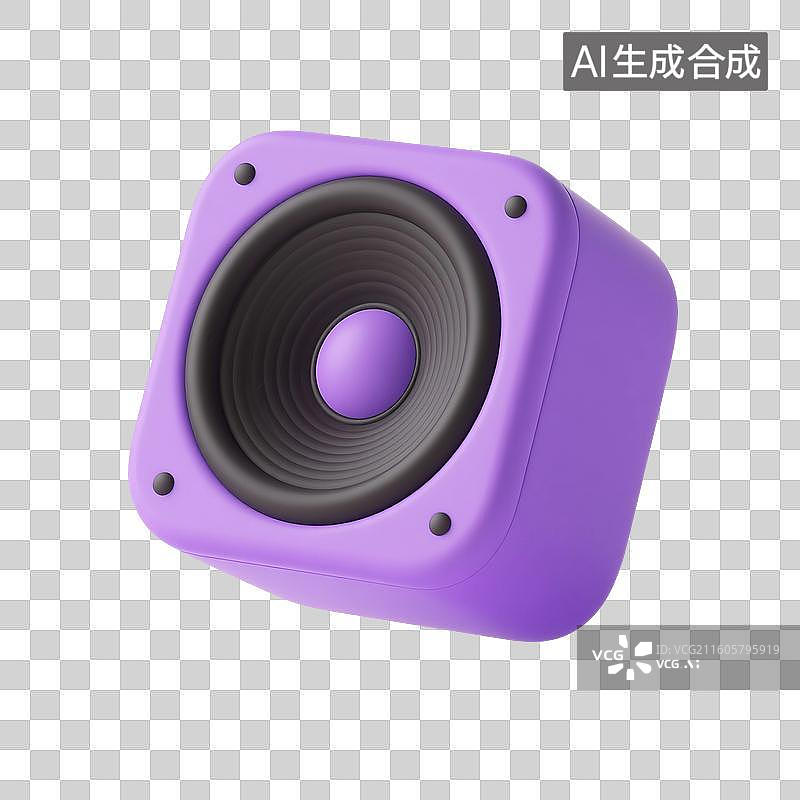 【AI数字艺术】3D渲染，蓝牙音箱，蓝牙音响，音乐，图形图标，娱乐设备，免抠元素图片素材