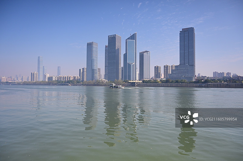 湖南长沙市区、湘江图片素材