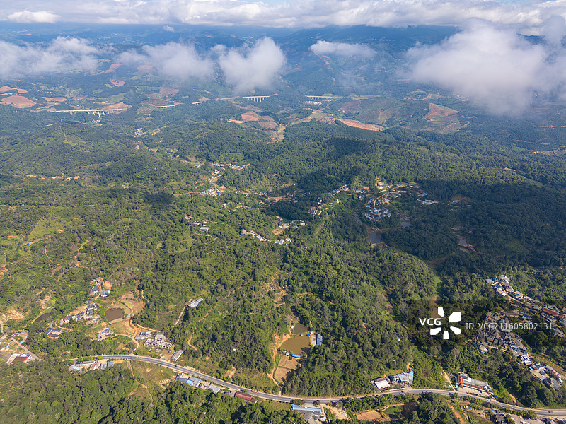 航拍西双版纳南糯山图片素材