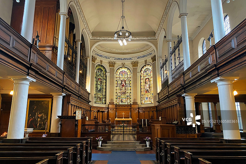 英国曼彻斯特圣安妮教堂 St Anne's RC Church, Manchester图片素材