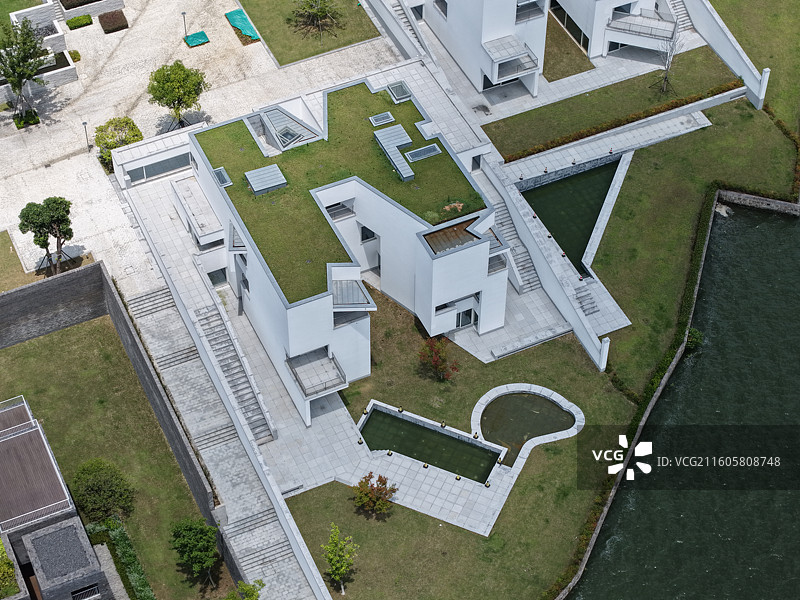 宁波东钱湖湖墅区建筑大师工作室群图片素材