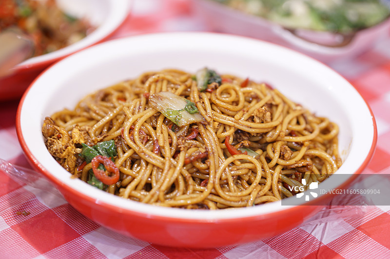 江西小炒炒面条炒粉干图片素材