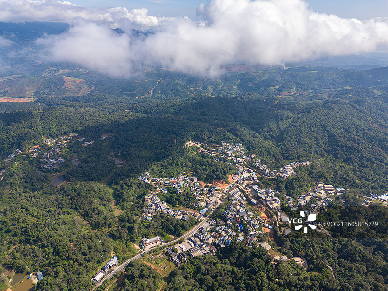航拍西双版纳南糯山图片素材
