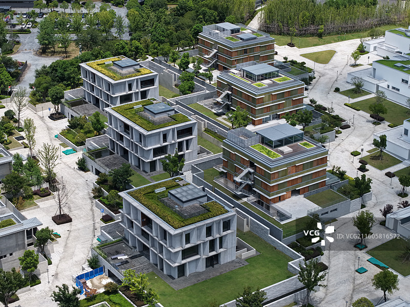宁波东钱湖湖墅区建筑大师工作室群图片素材