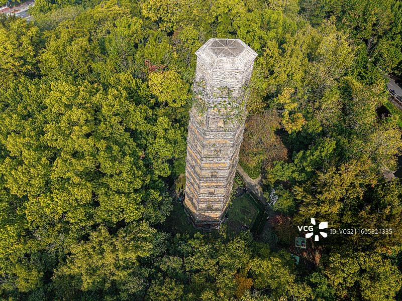 浦江塔山公园龙德寺塔图片素材