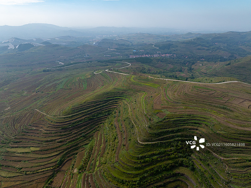 潍坊安丘辉渠梯田图片素材