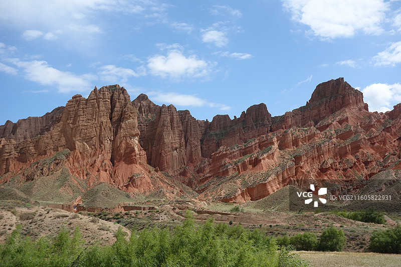青海省海南州贵德县贵德丹霞阿什贡丹霞图片素材