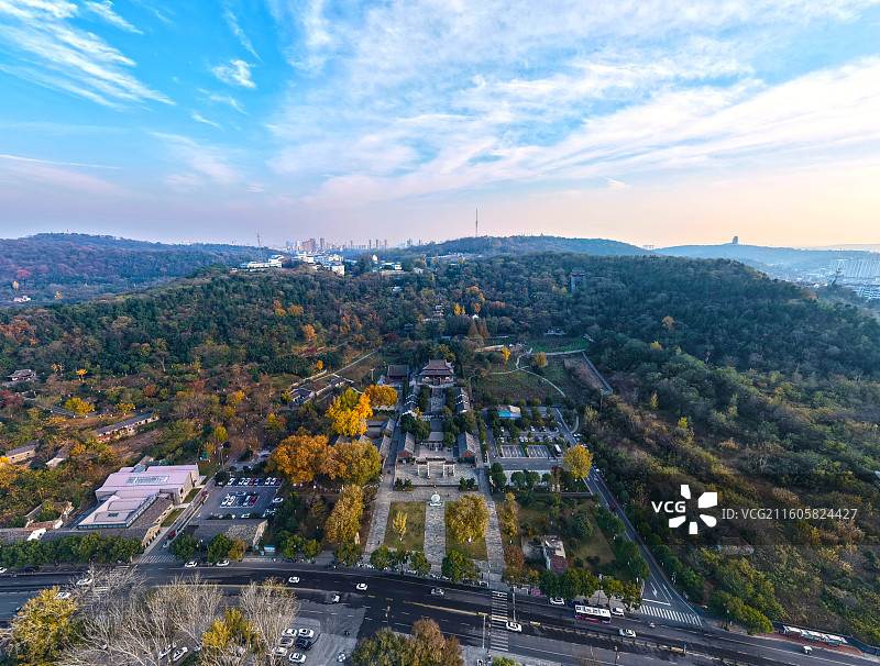 盱眙第一山景区秋色怡人图片素材
