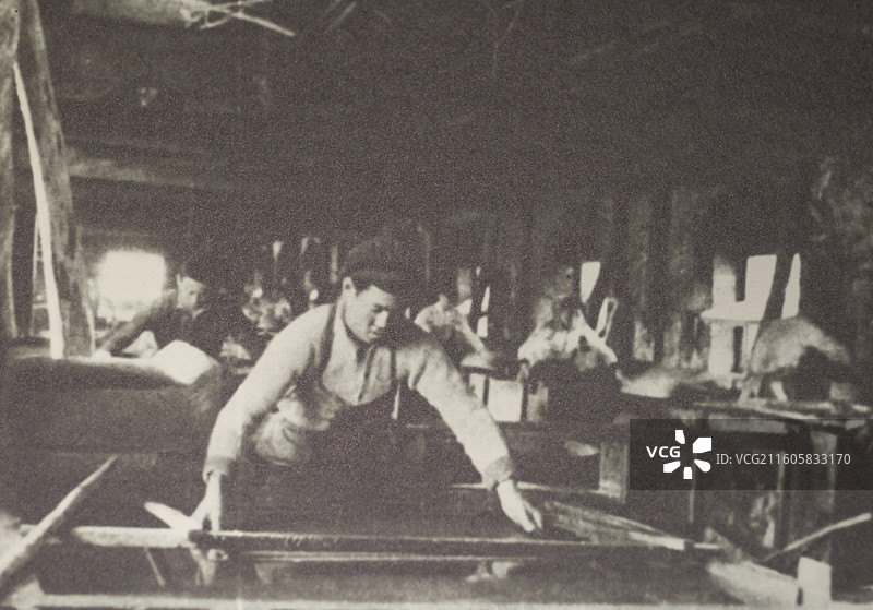 延安振华造纸厂车间 中国国家博物馆图片素材