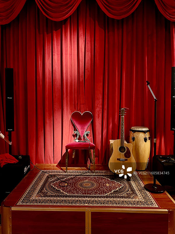 红色小舞台、舞台图片素材