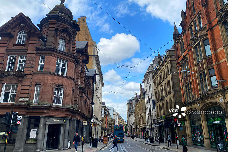 英国曼彻斯特城市街景图片素材