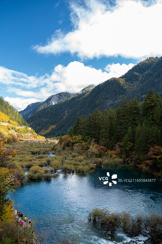 秋天的九寨沟图片素材