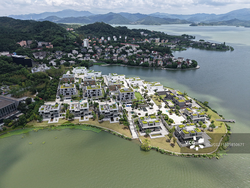 宁波东钱湖湖墅区建筑大师工作室群图片素材