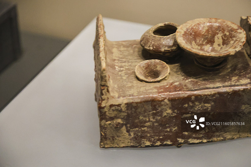 陶器 陶灯陶猪 陶灶 猪圈 邯郸市博物馆邯郸历史文化陈列甘丹风华图片素材