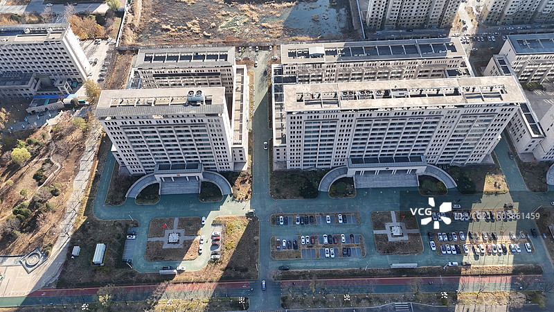 航拍迁安市千亿县城市风光图片素材