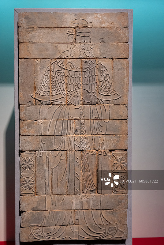 南朝武士画像砖：南京博物院藏古韵珍品图片素材