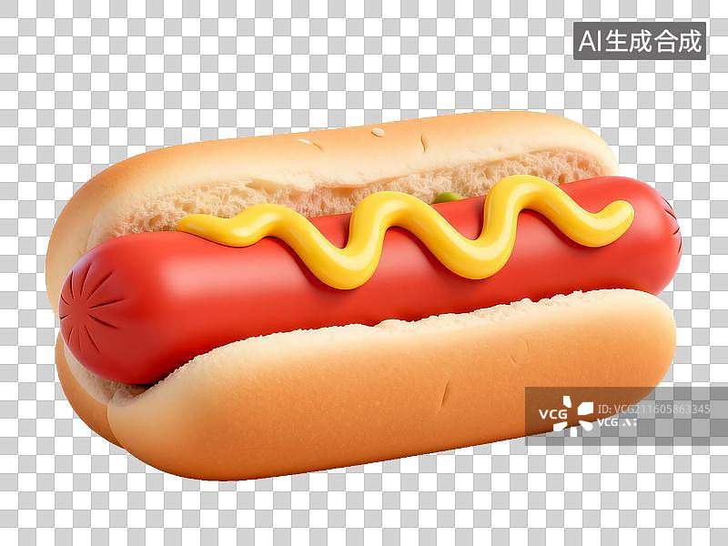 【AI数字艺术】热狗配芥末酱图片素材