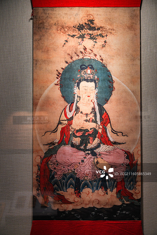 西夏陵 博物馆 西夏 卷轴画图片素材