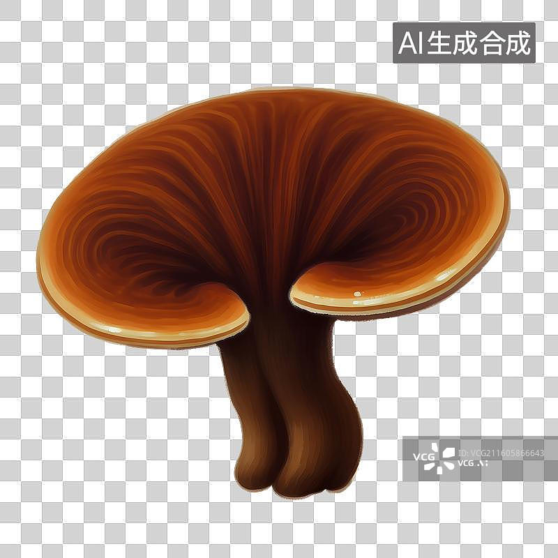 【AI数字艺术】国风手绘插画，灵芝，中药，中医，草药，药材免抠元素图片素材