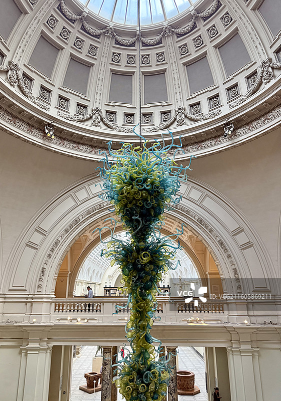 英国伦敦维多利亚与阿伯特博物馆内部场景图片素材