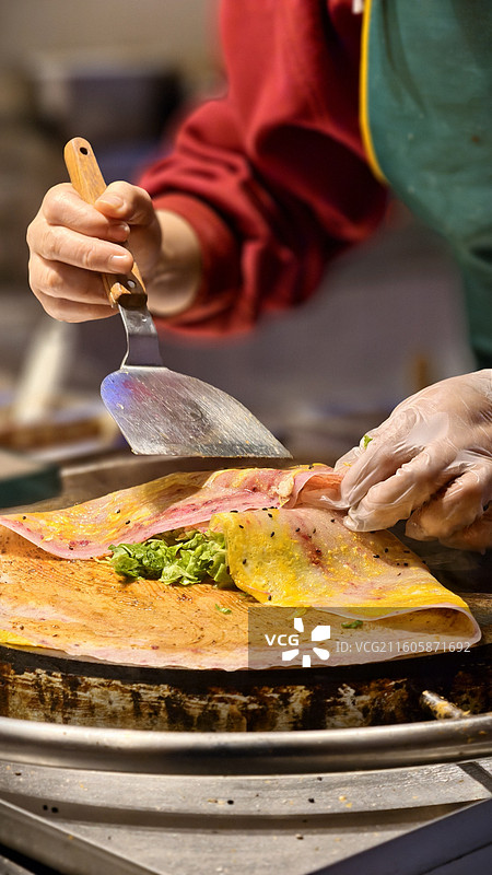 煎饼·生活场景特写图片素材