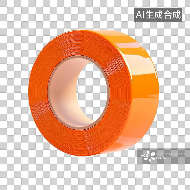 【AI数字艺术】3D渲染，胶带，透明胶，文具，办公用品，免抠元素图片素材