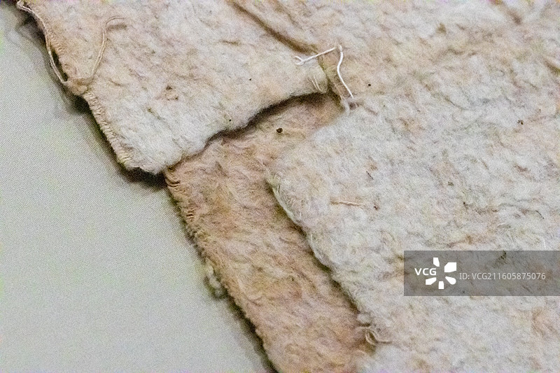 拉绒棉毯  南宋(1127-1279)1966年兰溪密山潘慈明妻高氏墓出土图片素材