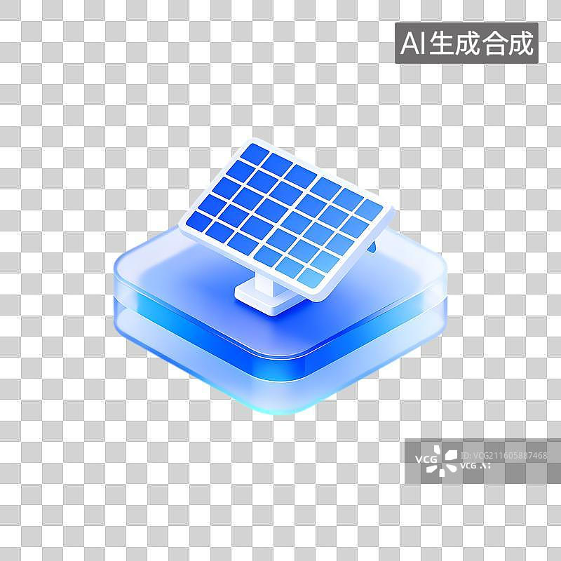 【AI数字艺术】太阳能板高效可再生能源技术图片素材