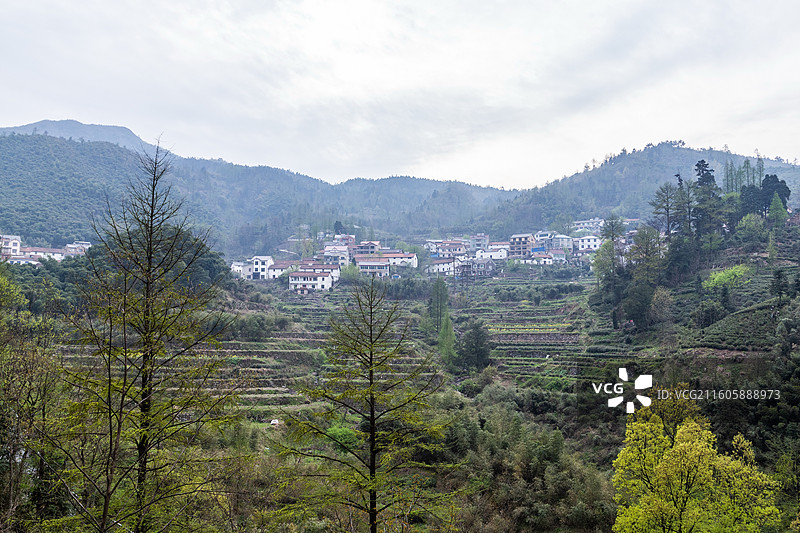 湖州市安吉县山村风光图片素材