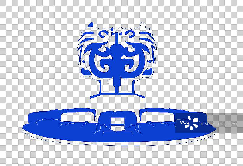 南京百家湖城市地标建筑线条矢量插画免扣元素图片素材