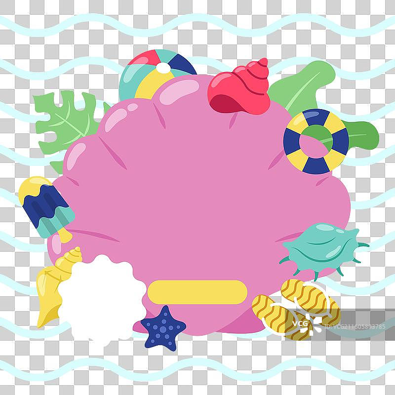 扁平化设计夏日促销概念图片素材