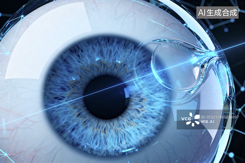 【AI数字艺术】先进激光眼科手术矫正视力图片素材