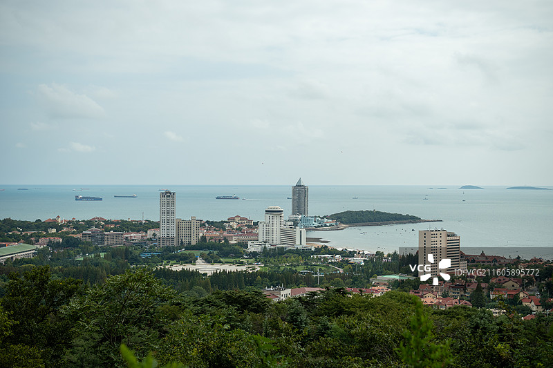青岛青岛山观海图片素材