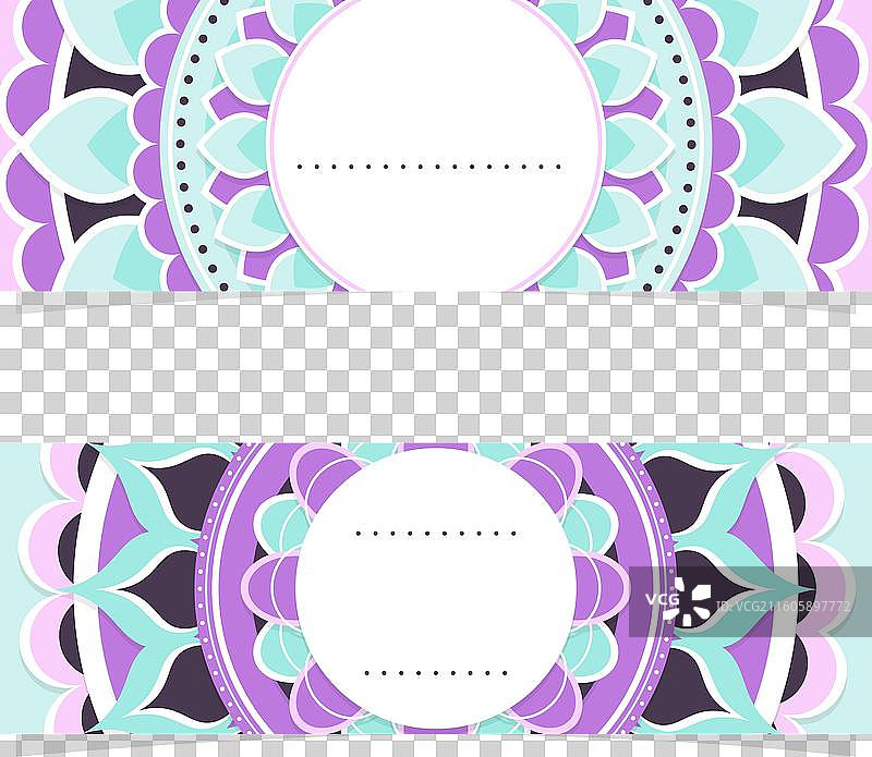 扁平化设计国际瑜伽日横幅图片素材