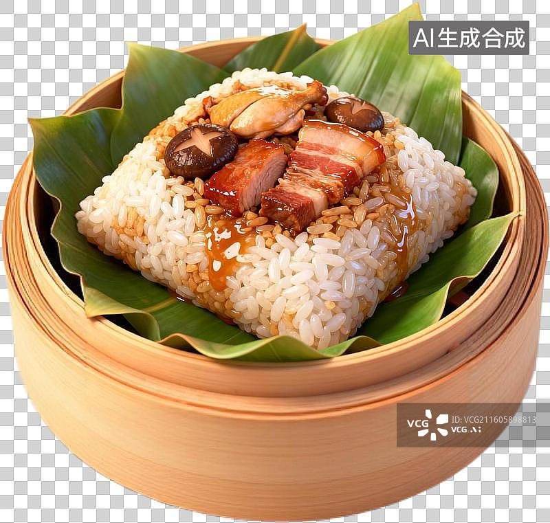 【AI数字艺术】卡通三维图形3D立体插画传统美食粤菜港式广式早茶点心美味小吃插画元素免抠图形图片素材