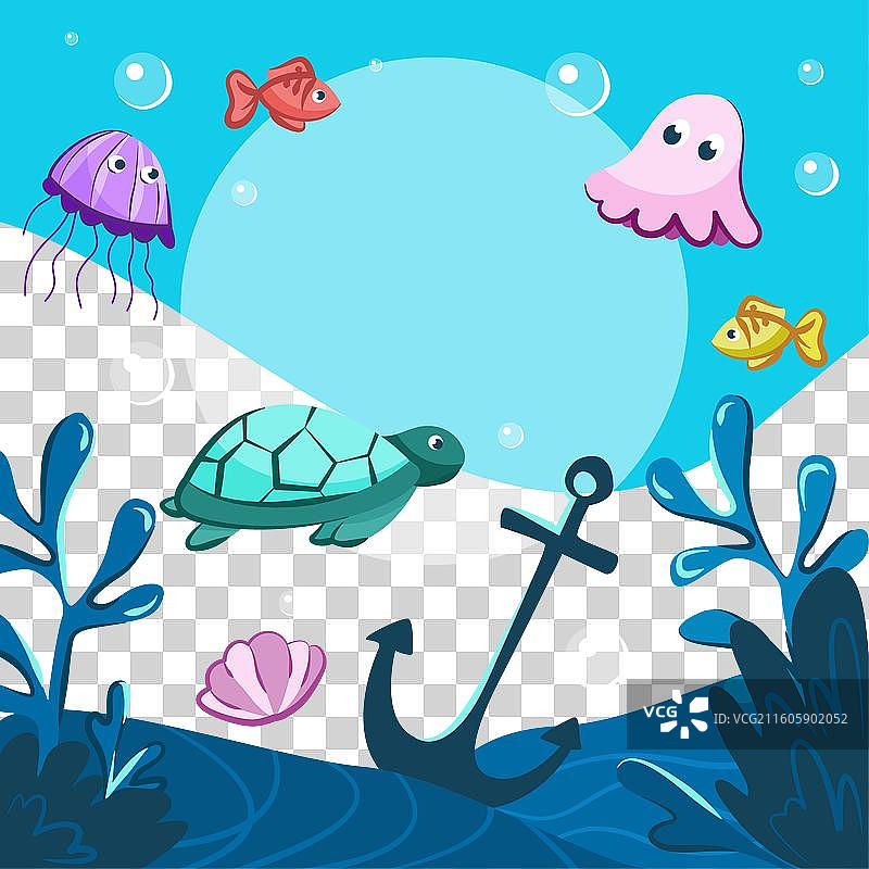 手绘世界海洋日图片素材