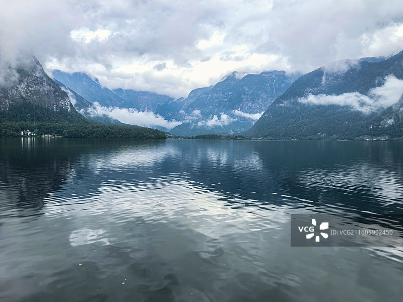 哈尔施塔特湖畔+奥地利上奥地利州图片素材
