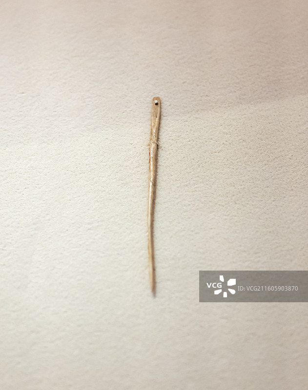 骨针 新石器时代 河南陕县三里桥出土 中国国家博物馆图片素材