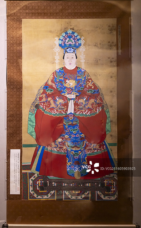 曹国公李景隆夫人袁氏像 清 中国国家博物馆图片素材